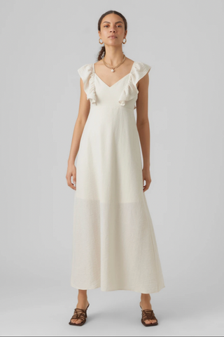 Chris Flounce Sleeve Dress