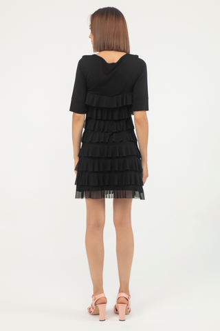Elbow Sleeve Cha Cha Dress
