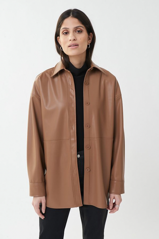 Ribkoff 223917 Leatherette Jacket Style Shirt