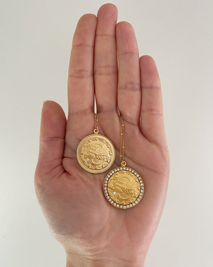 Vintage Zodiac Necklace - By Aquinnah Jewelry