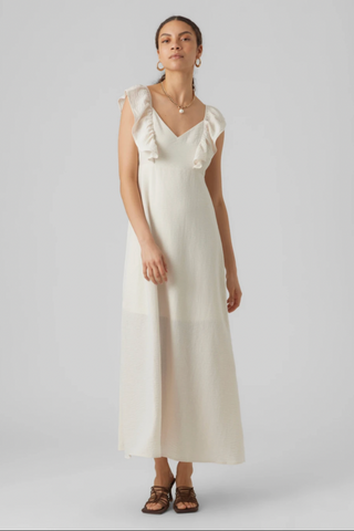 Chris Flounce Sleeve Dress