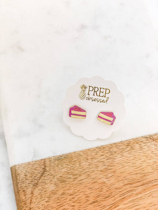 Birthday Cake Signature Enamel Stud Earrings