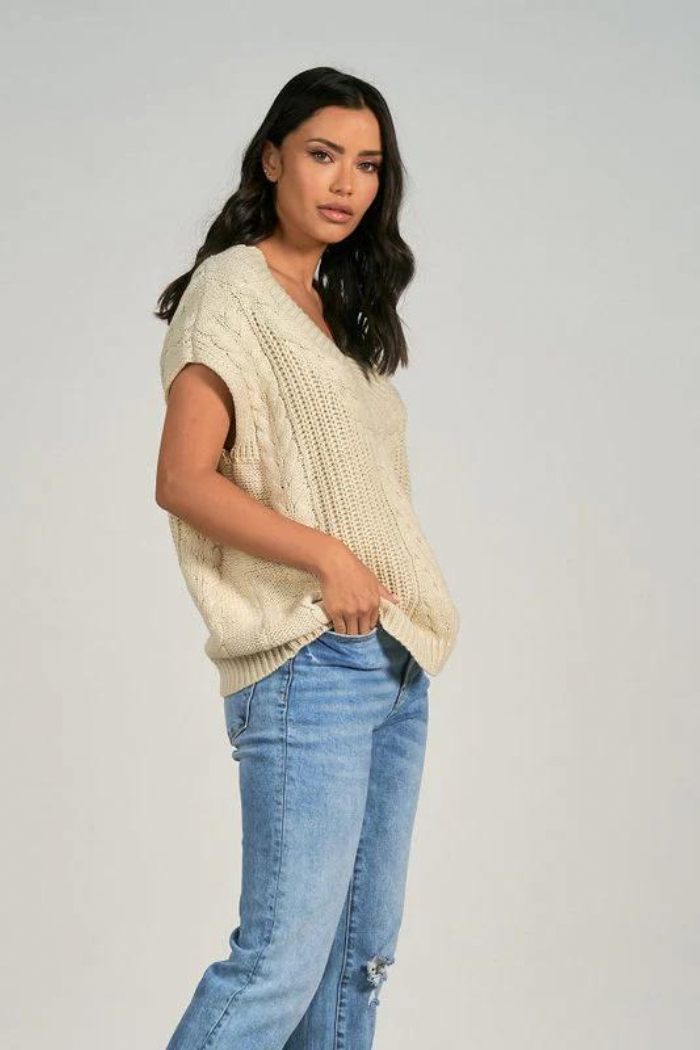 Sash Sleeveless Sweater