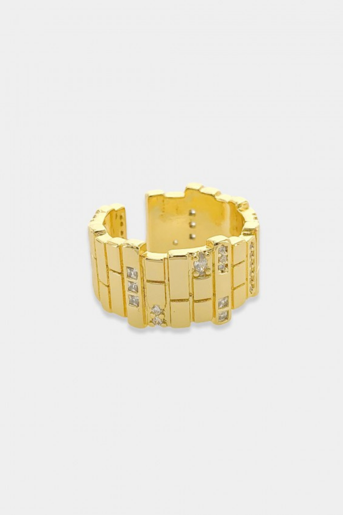 Gold Bricks Ring