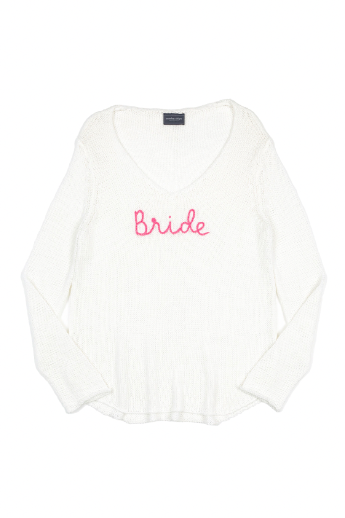 Wooden Ships Bride V Cotton Sweater