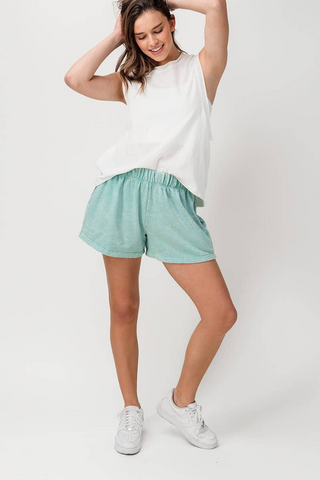 Mineral Wash French Terry Shorts