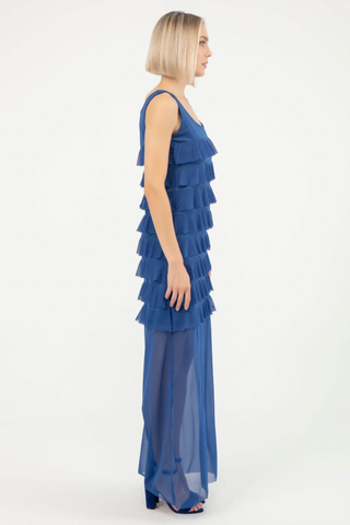 Mesh Maxi Cha Cha Dress