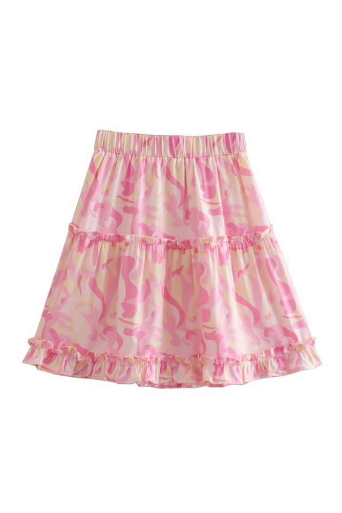 70s Swirl Skirt Set
