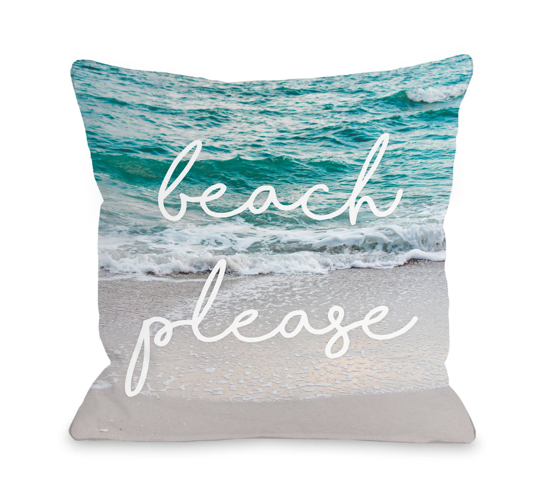Beach Please Wave Pillow