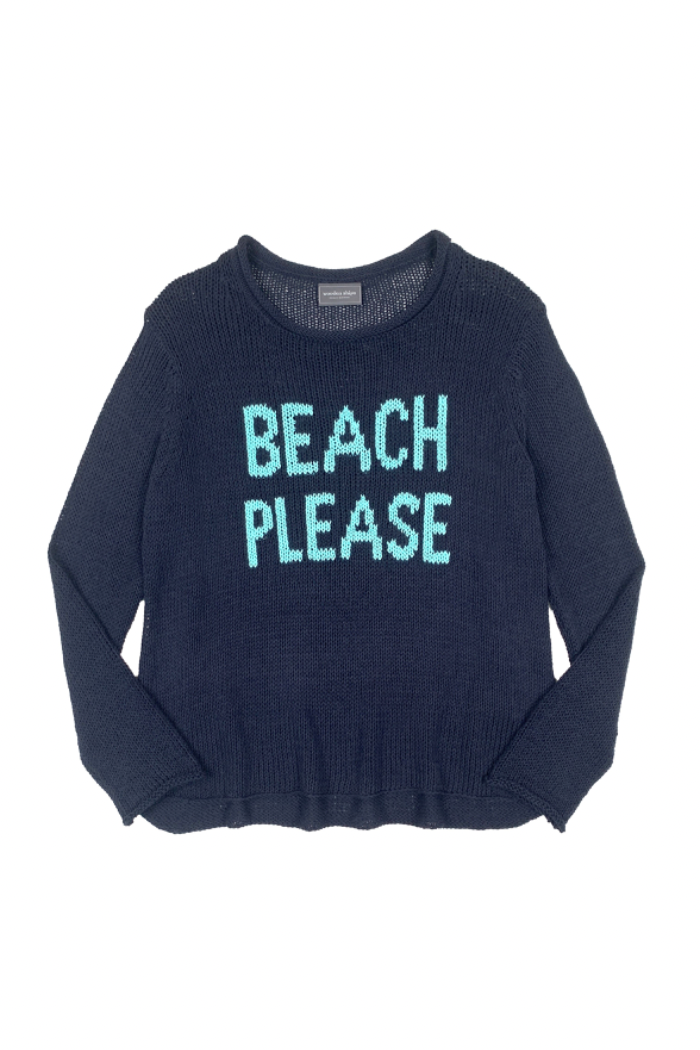 Beach Please Cotton Sweater