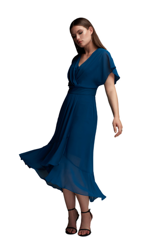 Chiffon Tea Length Dress Chiffon Tea Length Dress