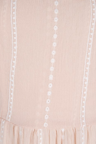 Embroidered Crinkle Dress