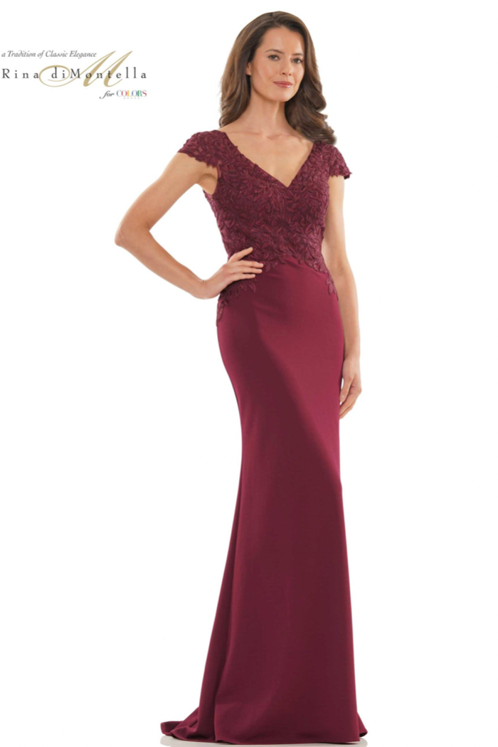 Fit & Flare Faille Gown