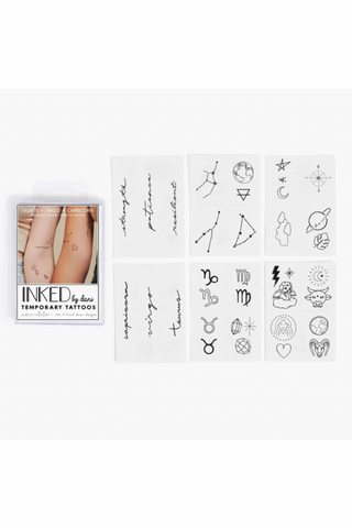Inked by Dani Zodiac Collection: Earth Signs Temporary Tattoo Pack