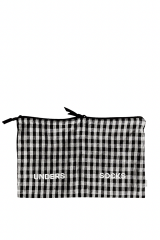 Bag-All Gingham 5-Piece Travel Packing Set | Chic Luggage Organizers