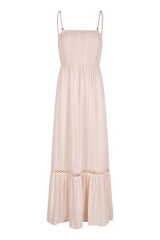 Embroidered Crinkle Dress