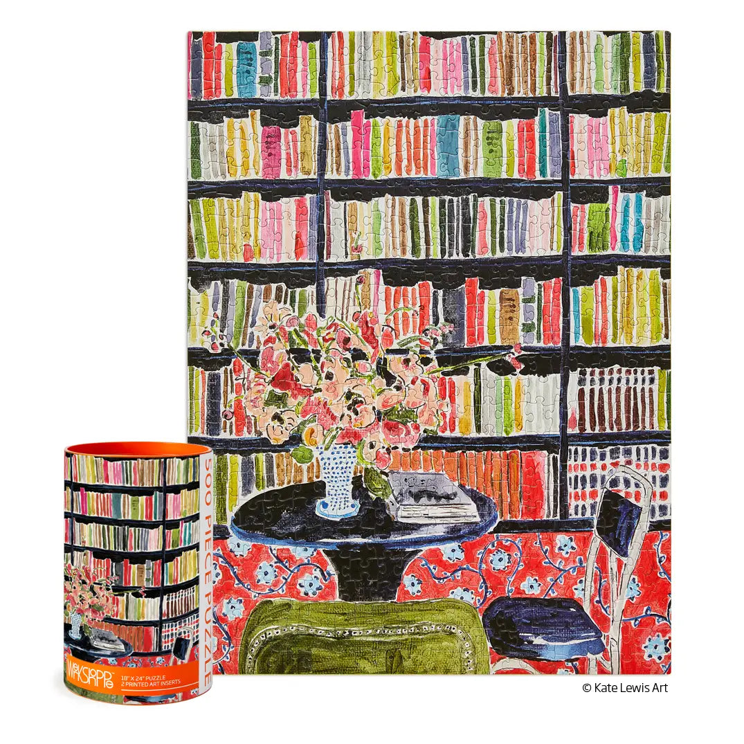 WerkShoppe Books With Flowers Puzzle