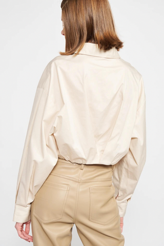 En Saison Lessie Cropped Button Down