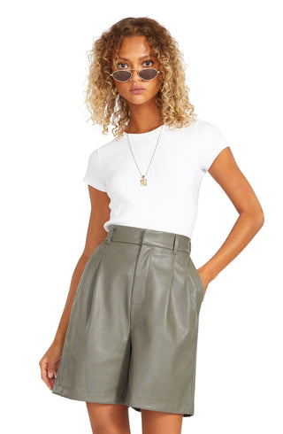 Kokomo Leather Bermuda Short