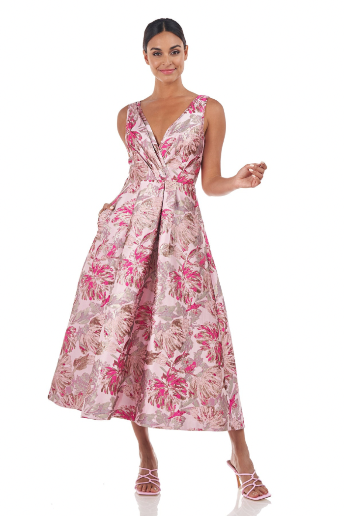 Kay Unger Poppy Tea Length Dress