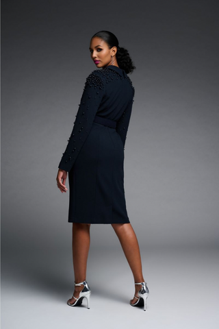 Embellished Belted Dress