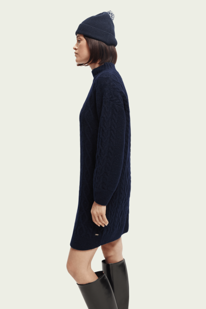 cable knit sweater mini dress Holiday Muse Cable Knit Sweater Mini Dress in Hunter Green S / hunter-green