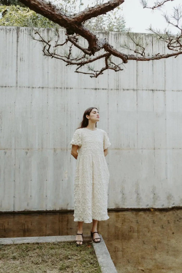 The Tove Dress Small / Cream