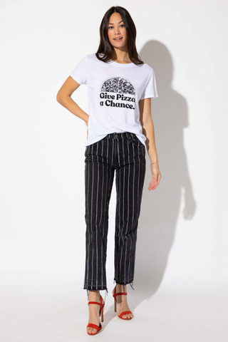 Suburban Rio Give Pizza A Chance Loose Fit Tee