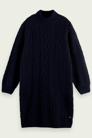 Cable Knit Sweater Mini Dress