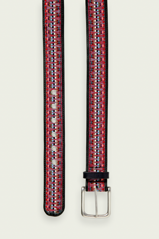 Woven Tape Leather Belt