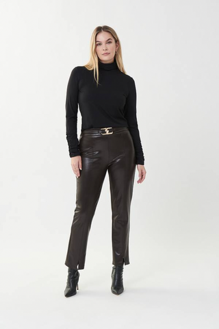 Ribkoff 223131 Mocha Faux Leather Pants
