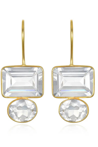 Clear Crystal Wedding Earrings