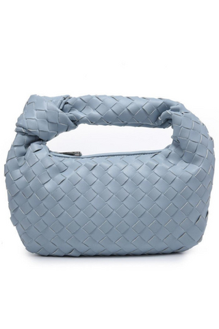 Lt. Blue Braided Hattie Bag