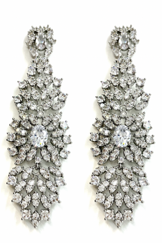 Stunning Rhinestone Tapestry Earrings