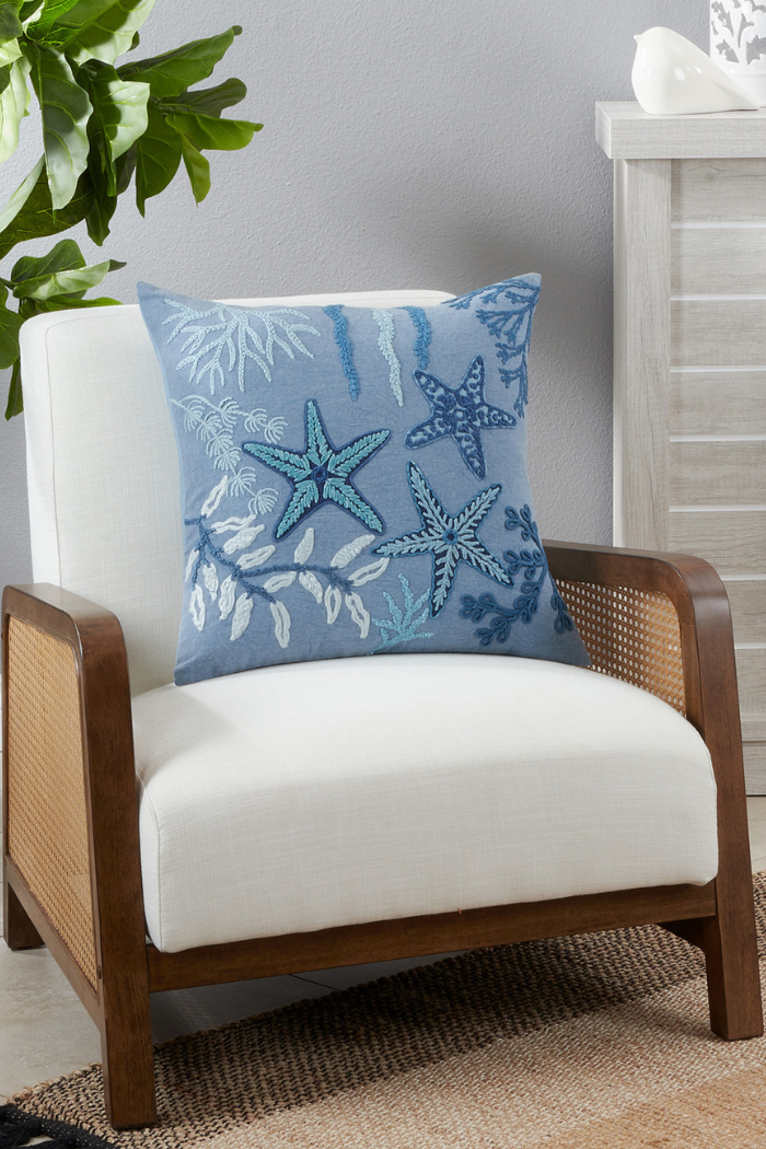 Starfish Seaside Pillow