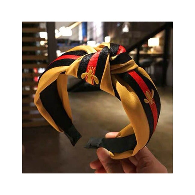 Gucci Inspired Gold Knotted Bee Headband