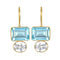 Sky Blue & Clear/ Gold