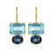 Sky Blue & Royal Blue/ Gold
