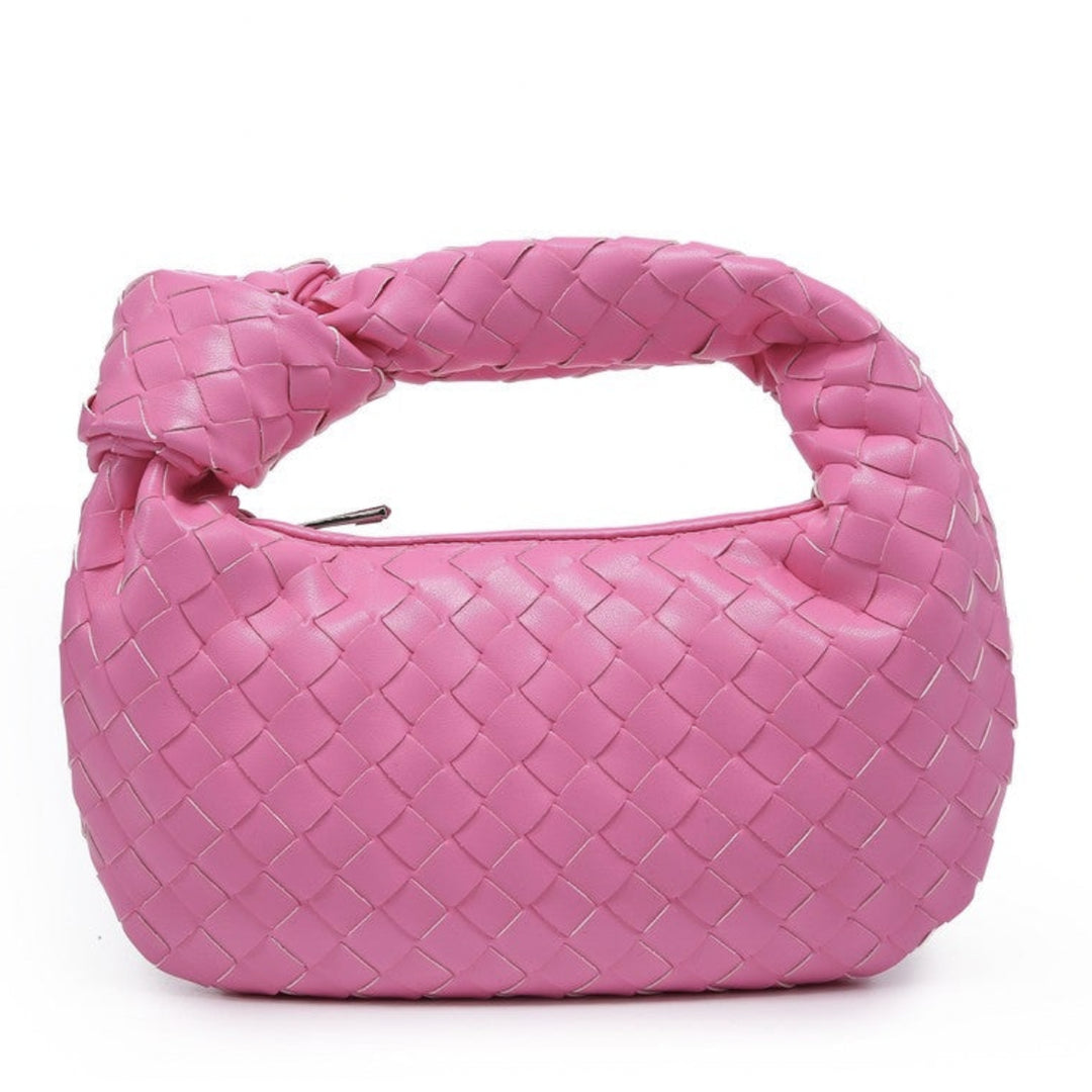 Pink Braided Hattie Bag