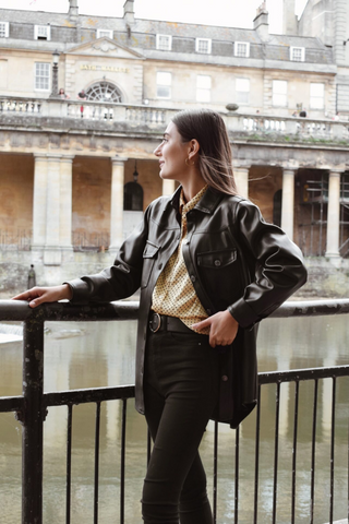 Vegan Leather Shacket